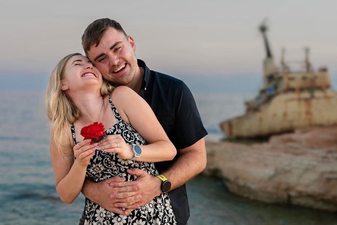 Say ‘Yes’ Proposal proposal setup in Cyprus