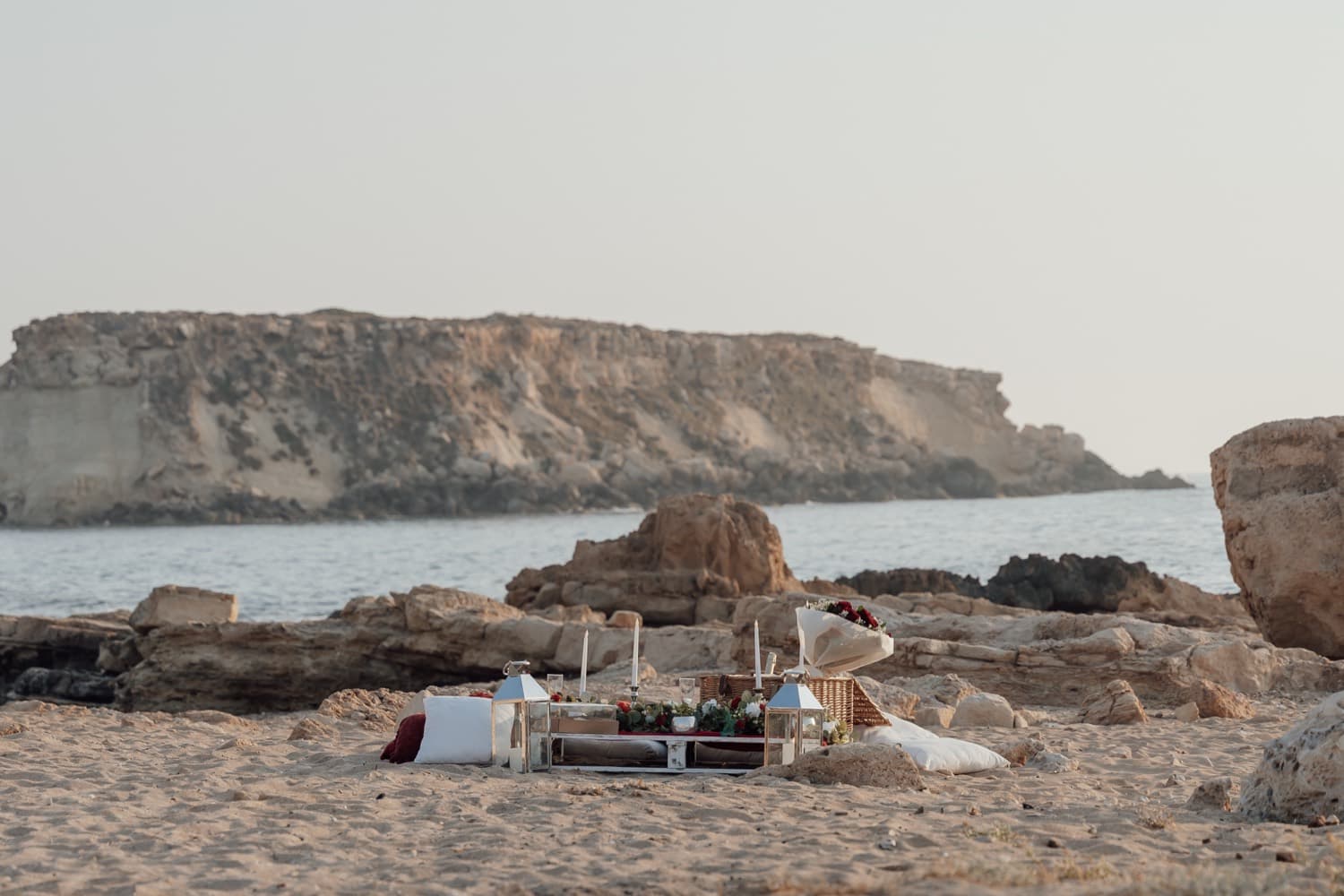 A romantic proposal location on the Cyprus coast