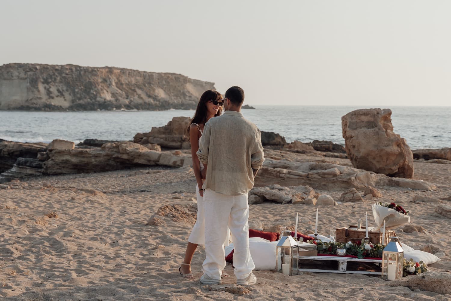 A romantic proposal location on the Cyprus coast