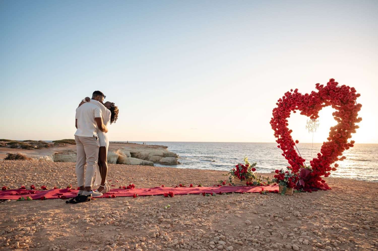 Red Heart Beach proposal in Cyprus — photo 4